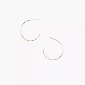 Madewell delicate collection Demi-fine 14 k gold filled hoop earring